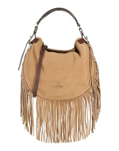 La Martina Woman Handbag Sand Size - Leather In Beige