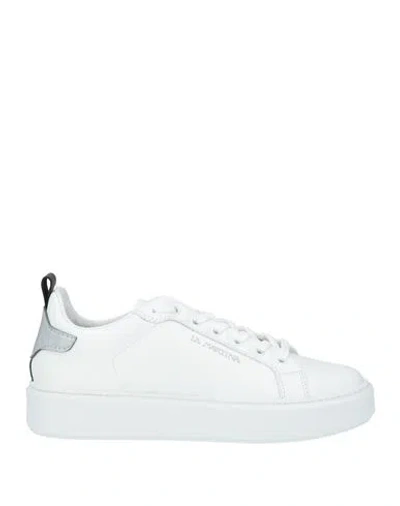 La Martina Woman Sneakers White Size 10 Leather