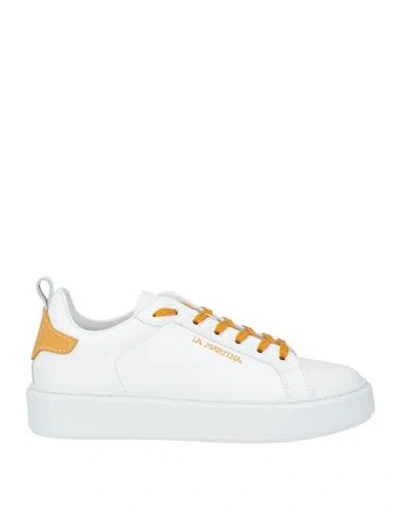 La Martina Woman Sneakers White Size 10 Leather