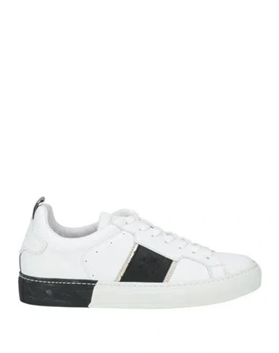 La Martina Woman Sneakers White Size 8 Leather