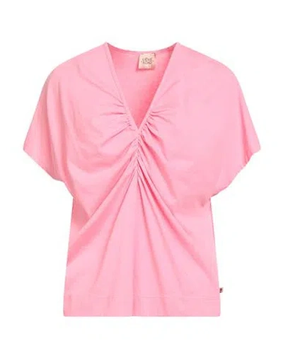 La Même Road Woman T-shirt Pink Size 6 Cotton