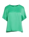 La Même Road Woman Top Green Size 6 Viscose In Green