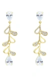 La Meno Cascade Glow Drop Earrings In Gold