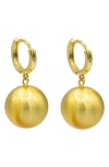 La Meno Cleopatra Drop Earrings In Gold