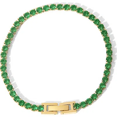 La Meno Cubic Zirconia Tennis Bracelet In Multi