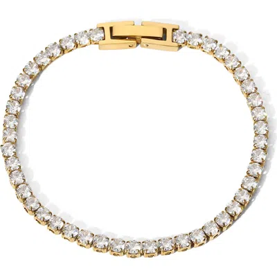 La Meno Cubic Zirconia Tennis Bracelet In Multi
