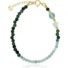 La Meno Enchanting Jade Bracelet In Green
