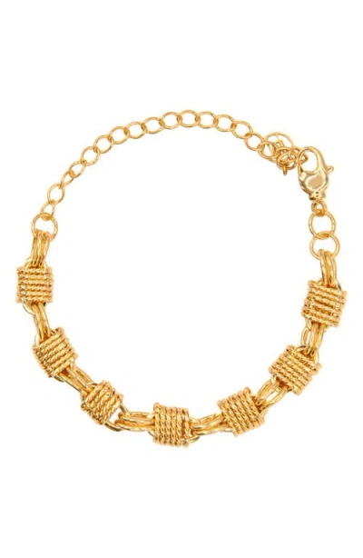 La Meno Henley Chain Bracelet In Gold
