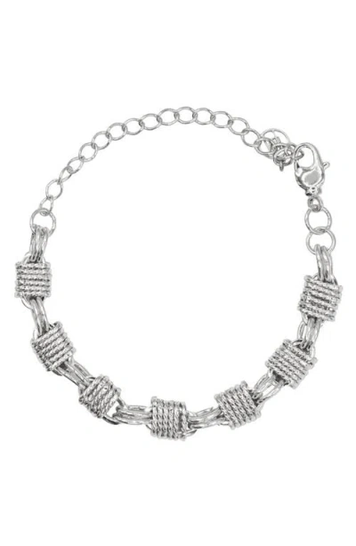 La Meno Henley Chain Bracelet In Metallic