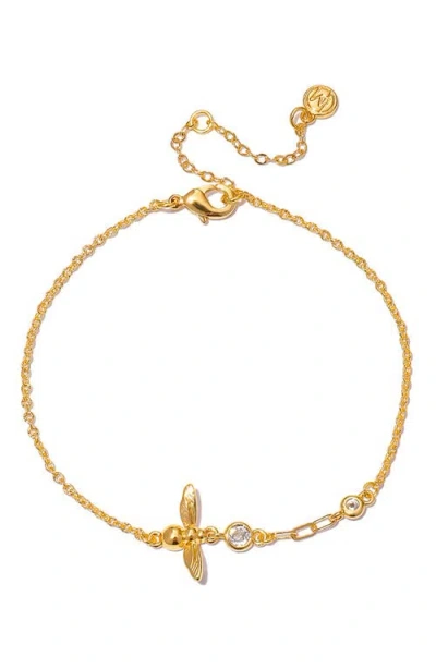La Meno Honey Bee Bracelet In Gold