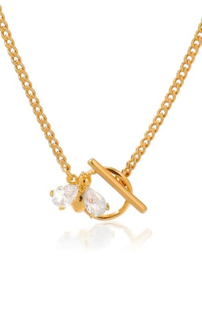 La Meno Honey Lock Necklace In Gold
