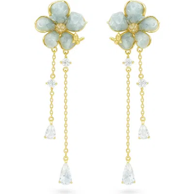 La Meno Peach Blossom Drop Earrings In Gold