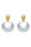 La Meno Roman Holiday Hoop Earrings In Multi