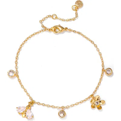 La Meno Royal Nectar Charm Bracelet In Orange