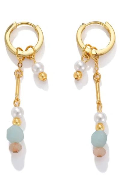 La Meno Soft Dawn Hoop Earrings In Gold