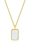 La Meno Zodiac Double Sided Pendant Necklace