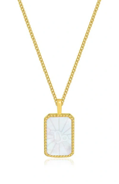 La Meno Zodiac Double Sided Pendant Necklace