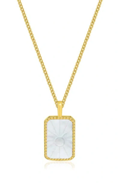 La Meno Zodiac Double Sided Pendant Necklace
