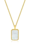 La Meno Zodiac Double Sided Pendant Necklace