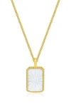 La Meno Zodiac Double Sided Pendant Necklace