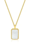 La Meno Zodiac Double Sided Pendant Necklace