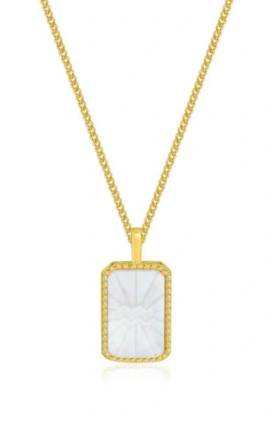 La Meno Zodiac Double Sided Pendant Necklace