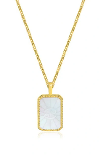 La Meno Zodiac Double Sided Pendant Necklace