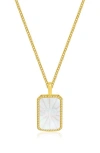 La Meno Zodiac Double Sided Pendant Necklace