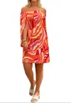 La Mer Luxe Ashby Dress In Orange/fuchsia Seaside In Multi