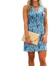 La Mer Luxe Crane Dress In Navy/maya Tahiti In Multi