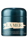 La Mer Rejuvenating Night Cream With Marine Retinol Alternative For Anti-aging In Blue