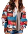 La Miel Abbey Aztec Cozy Jacket In Multi In Multi