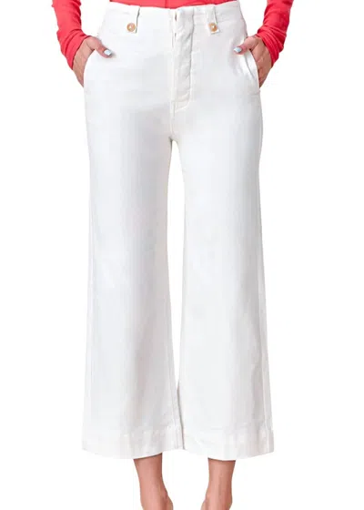 La Miel Barcelona Wide Leg Jean Pants In White
