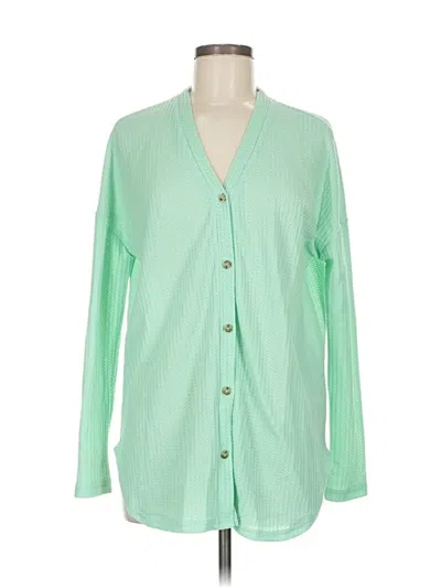 Pre-owned La Miel Cardigan Sweater In Green
