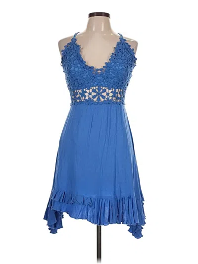 Pre-owned La Miel Cocktail Dress In Blue