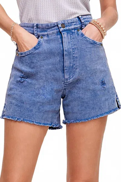 La Miel Endless Summer Denim Shorts In Blue