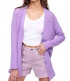 La Miel Greta Cardigan In Lavender In Purple