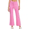 La Miel High-rise Stretch Flare Jeans In Pink In Pink