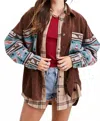La Miel Kayla Long Sleeves Jacket In Coffee In Brown