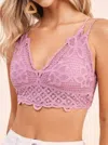 La Miel Lace Bralette In Rose