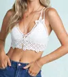 La Miel Lace Bralette In White