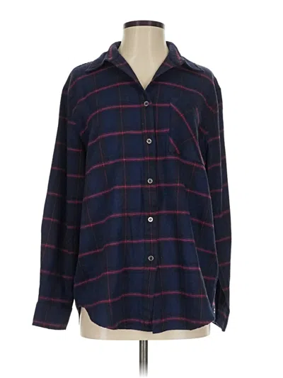 Pre-owned La Miel Long Sleeve Blouse In Blue