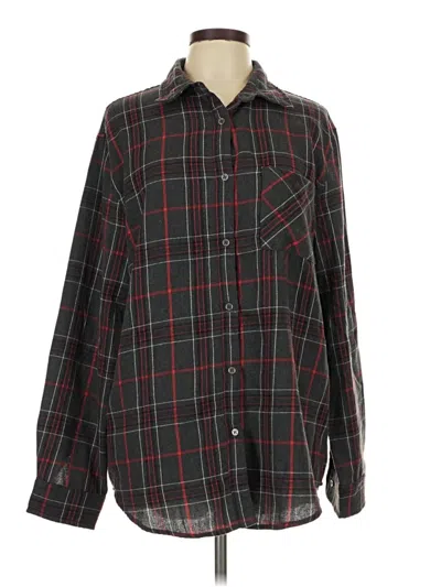 Pre-owned La Miel Long Sleeve Button Down Shirt In Black