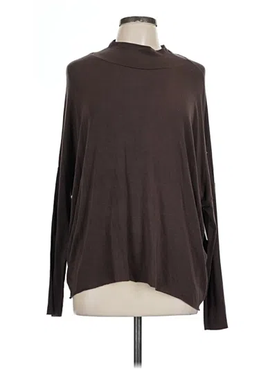 Pre-owned La Miel Long Sleeve Turtleneck In Brown