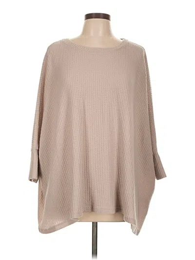 Pre-owned La Miel Poncho In Brown