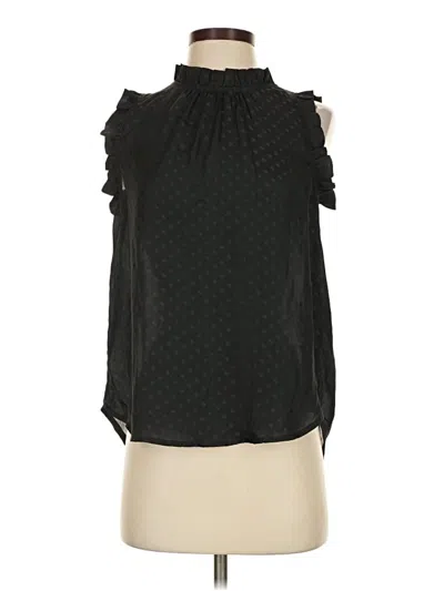 Pre-owned La Miel Sleeveless Blouse In Black