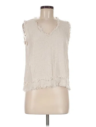 Pre-owned La Miel Sleeveless Blouse In Ivory