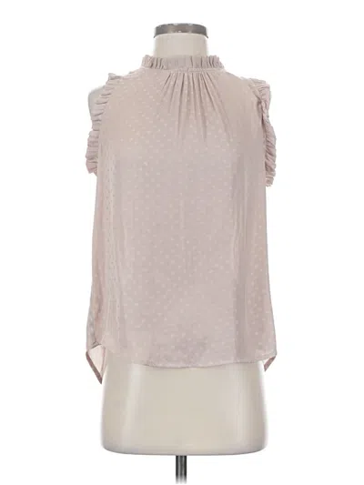 Pre-owned La Miel Sleeveless Blouse In Tan