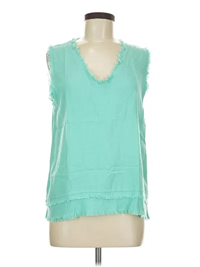 Pre-owned La Miel Sleeveless Blouse In Teal