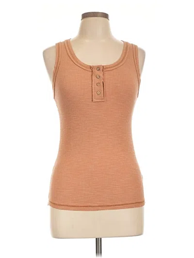 Pre-owned La Miel Tank Top Orange Strapless Neckline Tops